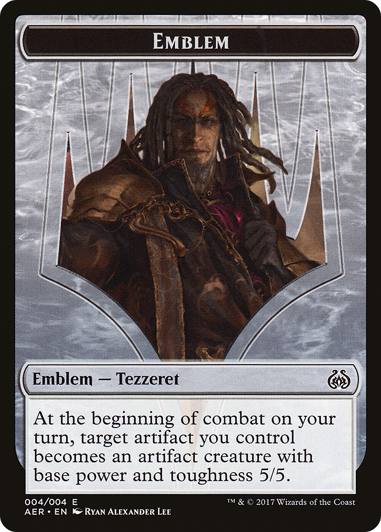 Image of Emblem - Tezzeret the Schemer (AER-004) - Aether Revolt Tokens Foil