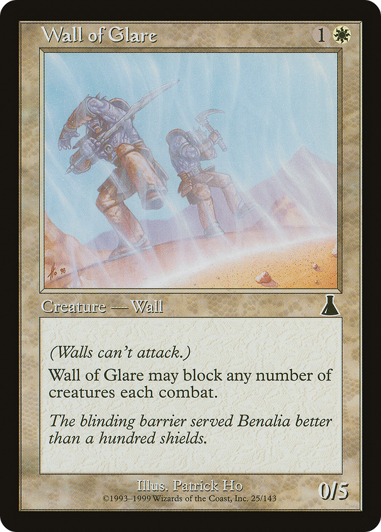 Image of Wall of Glare (UDS-025) - Urza's Destiny Foil