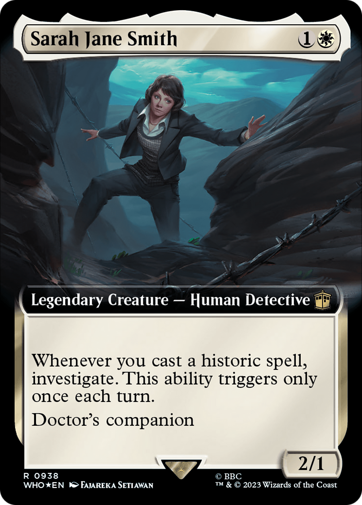 Image of Sarah Jane Smith (Extended Art) (Surge Foil) (WHO-938) - Doctor Who: (Extended Art) Foil