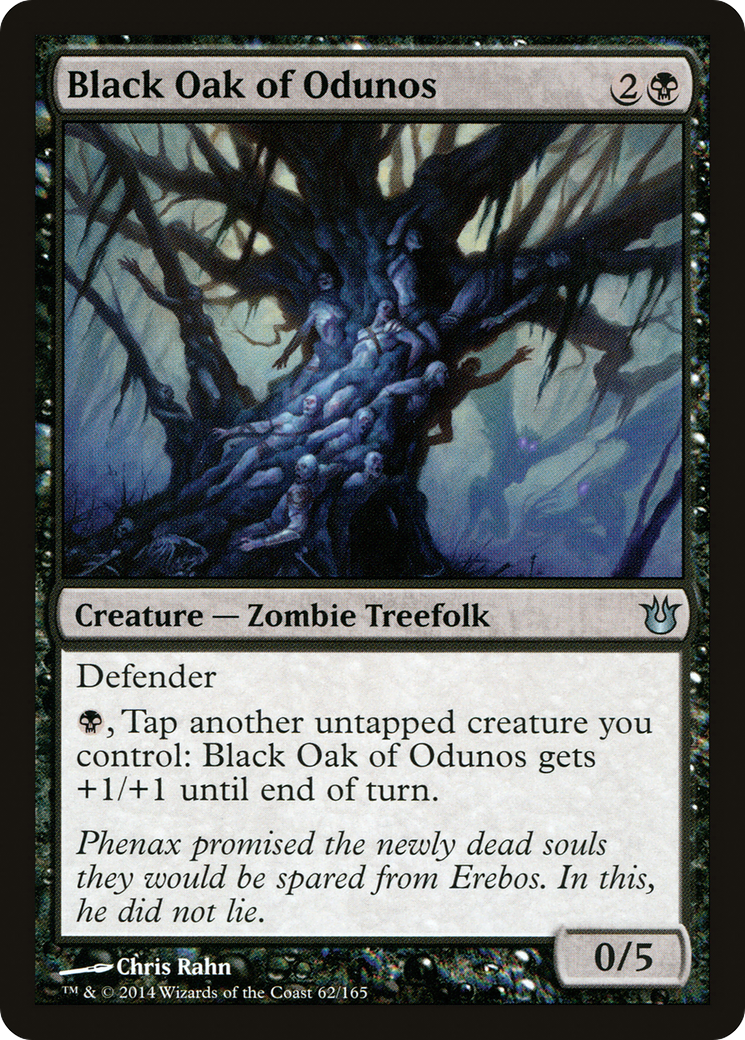 Image of Black Oak of Odunos (BNG-062) - Born of the Gods Foil