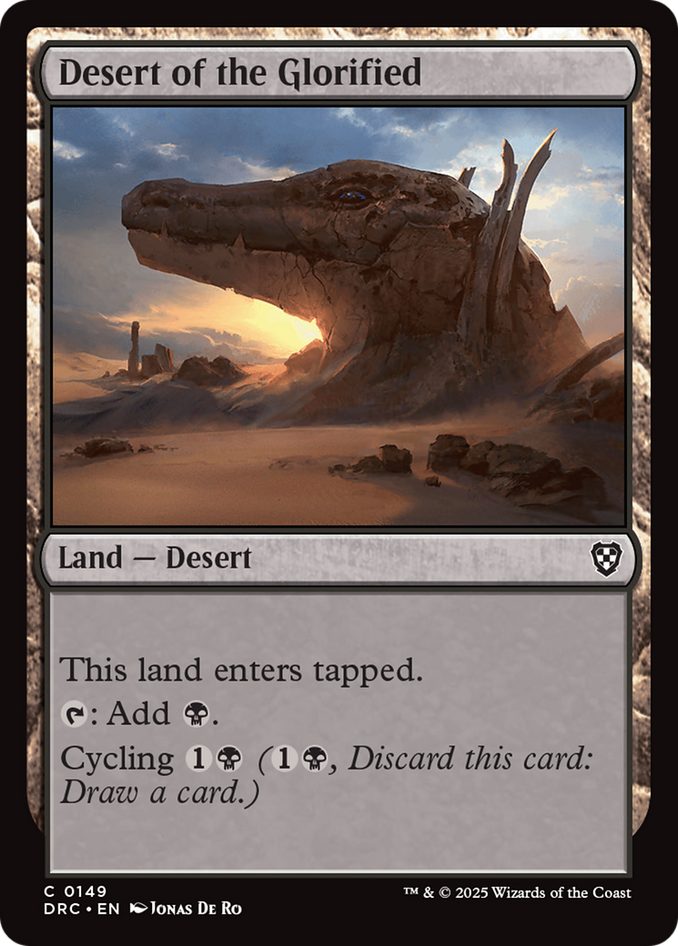 Image of Desert of the Glorified (DRC-149) - Commander: Aetherdrift