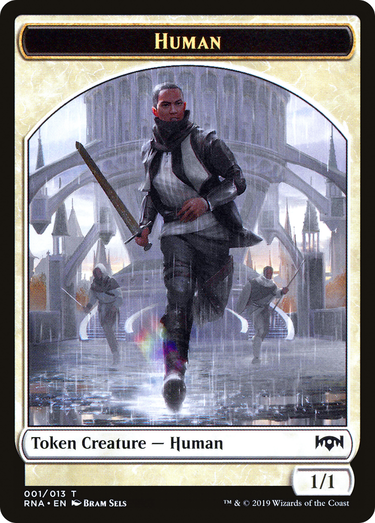 Image of Human Token (RNA-001) - Ravnica Allegiance Tokens