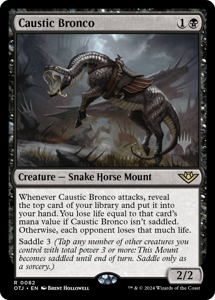 Image of Caustic Bronco (PPOTJ-082) - Outlaws of Thunder Junction Promos
