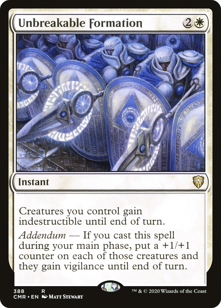 Image of Unbreakable Formation (CMR-388) - Commander Legends