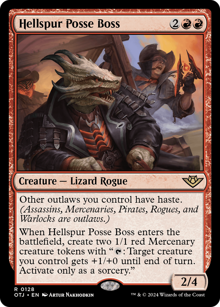 Image of Hellspur Posse Boss (OTJ-128) - Outlaws of Thunder Junction