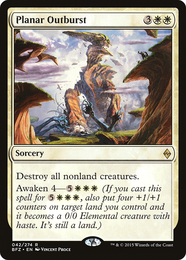 Image of Planar Outburst (BFZ-042) - Battle for Zendikar Foil