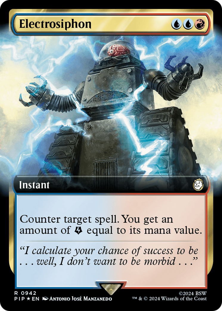 Image of Electrosiphon (Extended Art) (Surge Foil) (PIP-942) - Fallout: (Extended Art) Foil