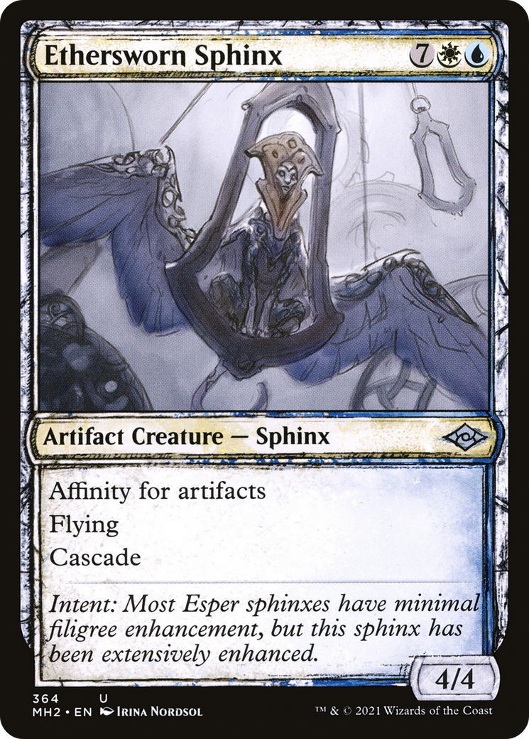 Image of Ethersworn Sphinx (Showcase) (MH2-364) - Modern Horizons 2: (Showcase)