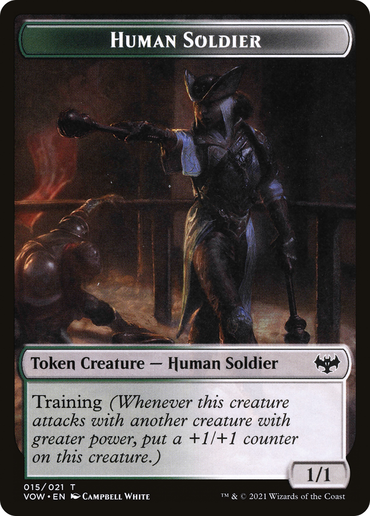 Image of Human Soldier (TVOW-015) - Innistrad: Crimson Vow Tokens