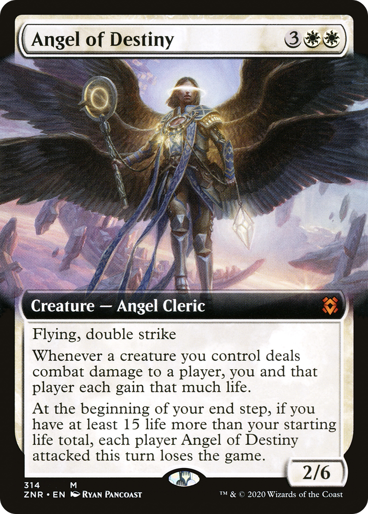 Image of Angel of Destiny (Extended Art) (ZNR-314) - Zendikar Rising: (Extended Art)