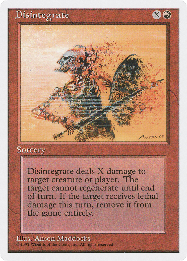 Image of Disintegrate (4ED-203) - Fourth Edition