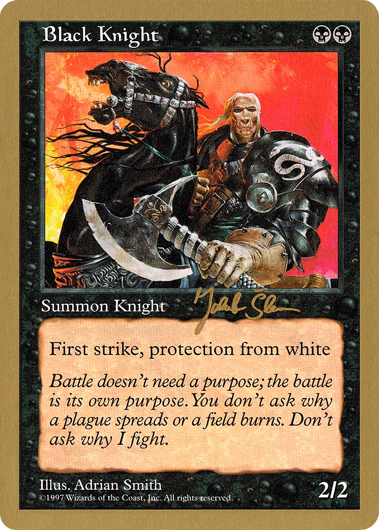 Image of Black Knight - 1997 Jakub Slemr (5ED) (WCD-) - World Championship Decks 1997