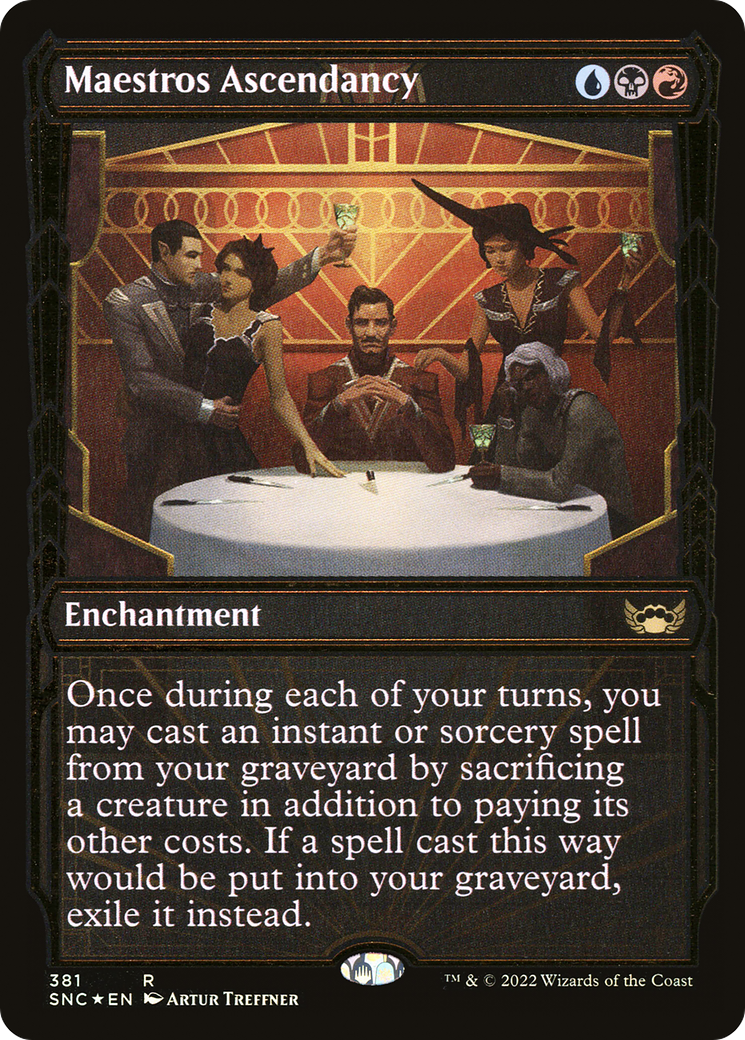 Image of Maestros Ascendancy (Gilded Foil) (SNC-381) - Streets of New Capenna: (Showcase) Foil