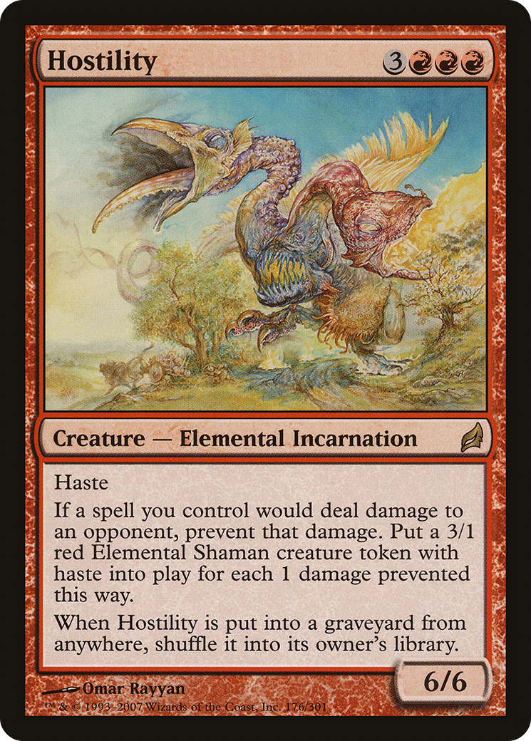 Image of Hostility (LRW-176) - Lorwyn Foil