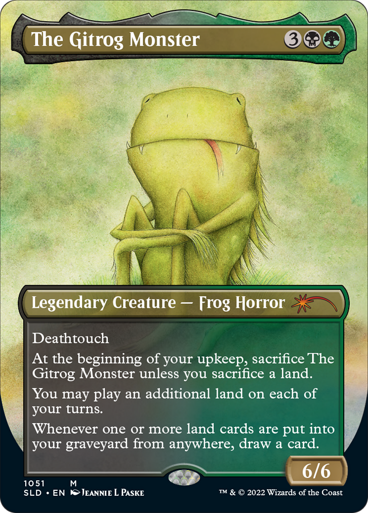Image of The Gitrog Monster (Borderless) (SLD-1051) - Secret Lair Drop (Borderless) Foil