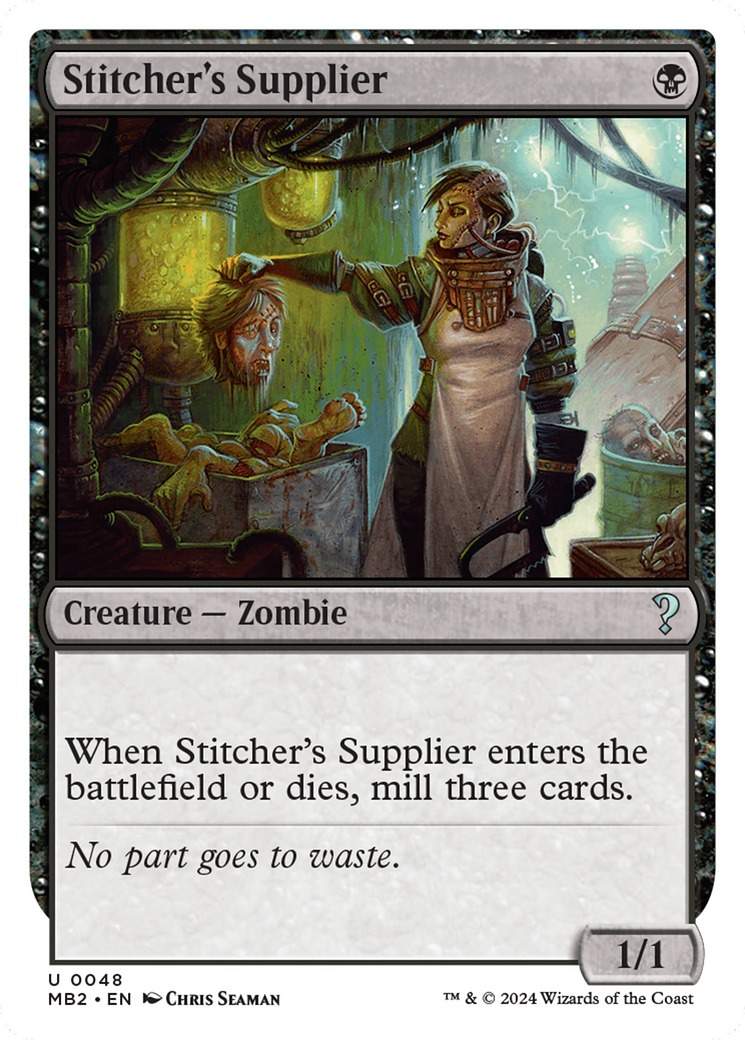 Image of Stitcher's Supplier (White Border) (MB2-048) - Mystery Booster 2