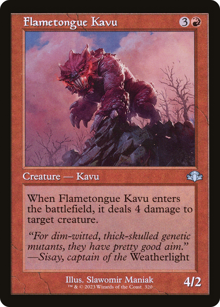 Image of Flametongue Kavu (Retro Frame) (DMR-320) - Dominaria Remastered