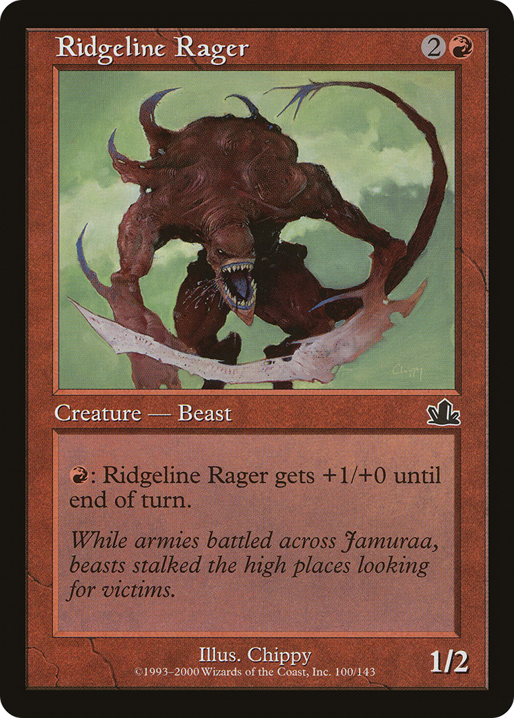 Image of Ridgeline Rager (PCY-100) - Prophecy Foil