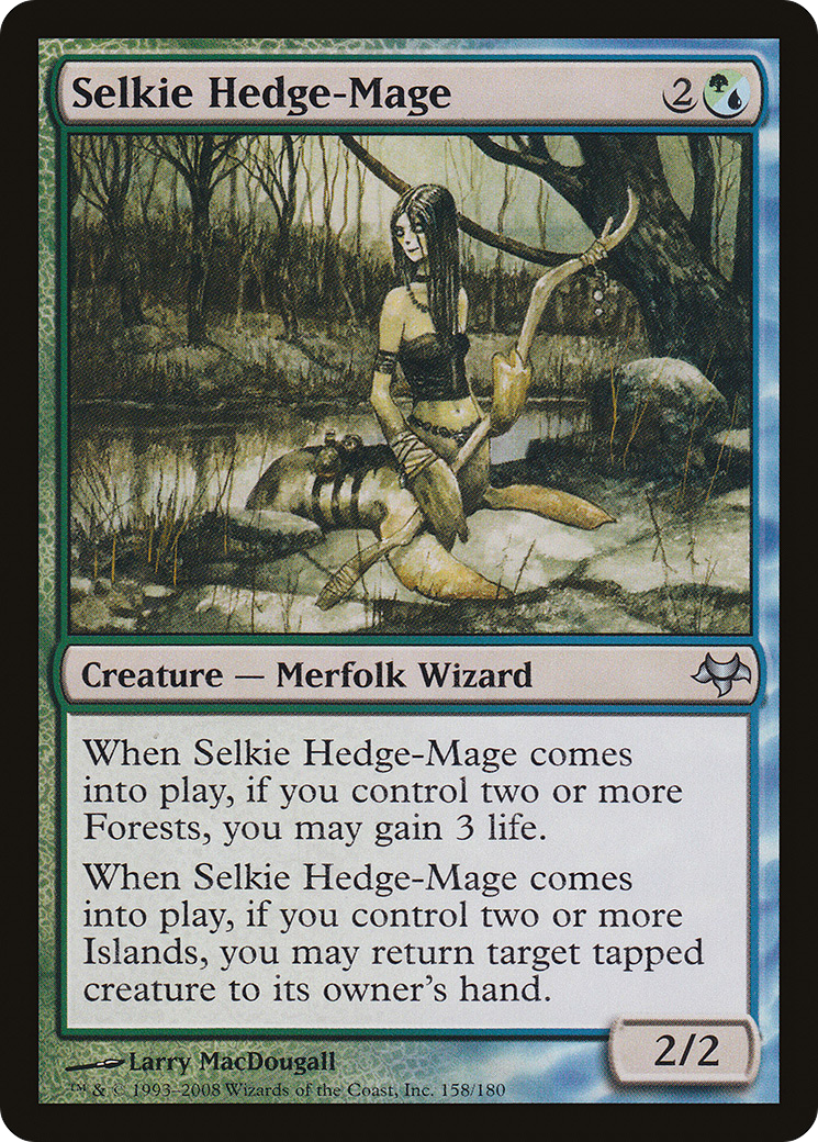 Image of Selkie Hedge-Mage (EVE-158) - Eventide Foil