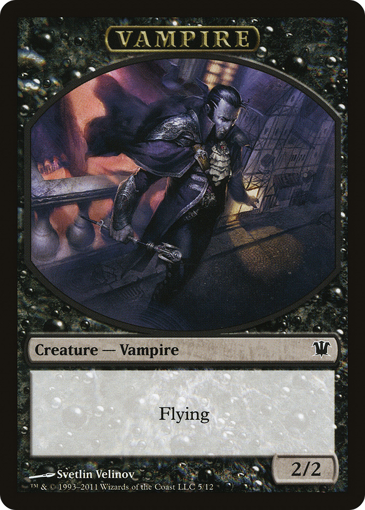 Image of Vampire Token (ISD-005) - Innistrad Tokens