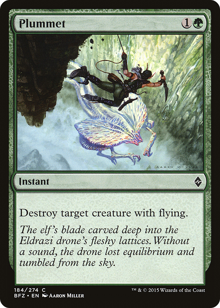 Image of Plummet (BFZ-184) - Battle for Zendikar Foil