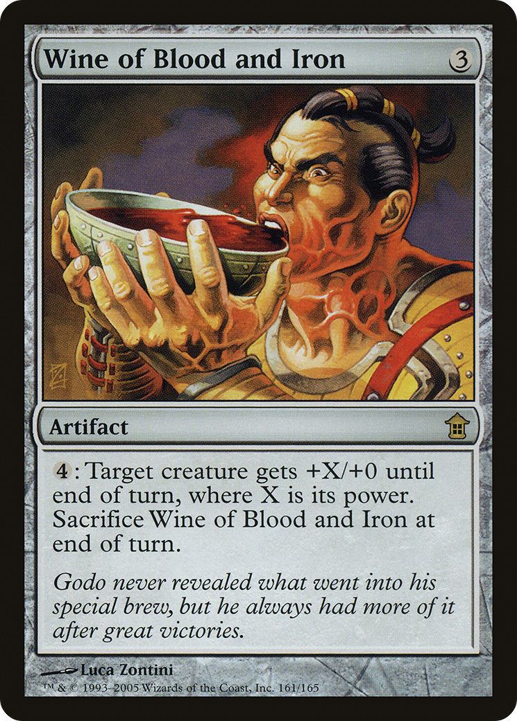 Image of Wine of Blood and Iron (SOK-161) - Saviors of Kamigawa Foil