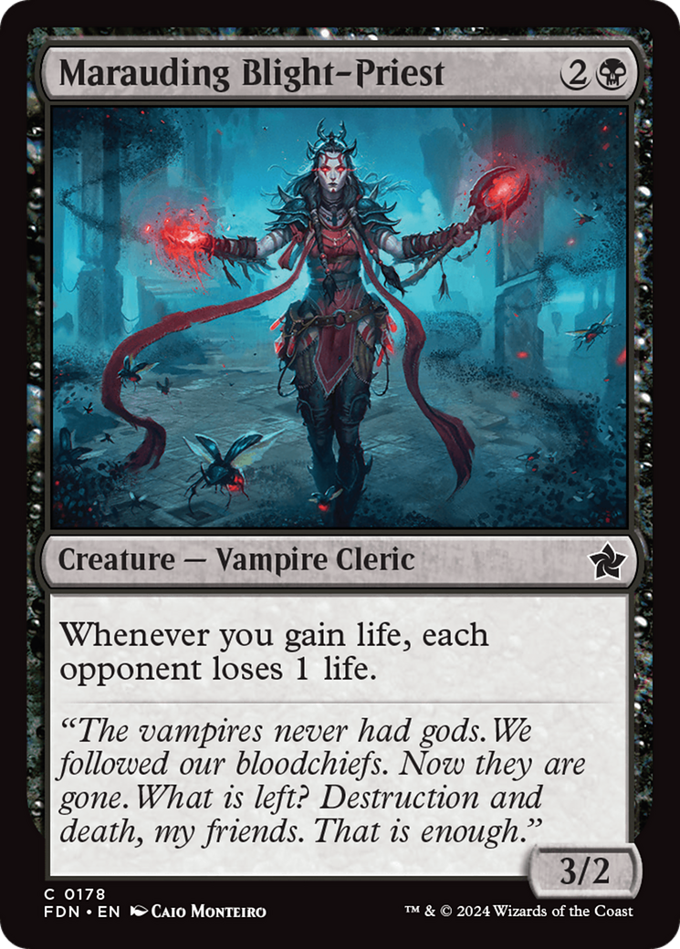 Image of Marauding Blight-Priest (FDN-178) - Foundations Foil