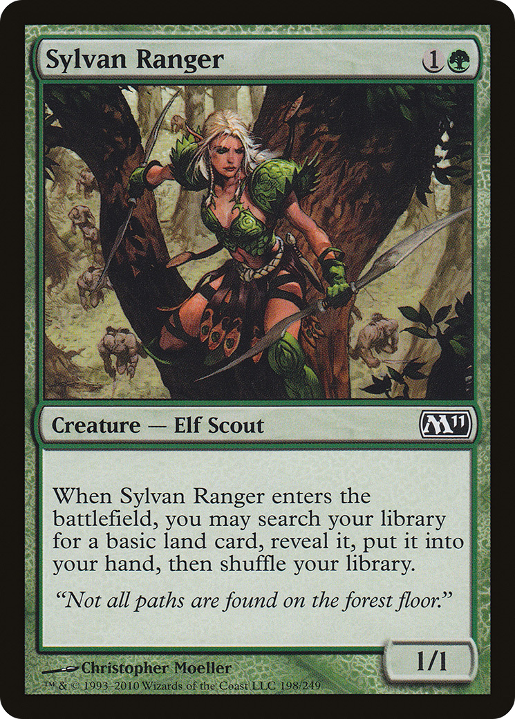 Image of Sylvan Ranger (M11-198) - Magic 2011 Foil