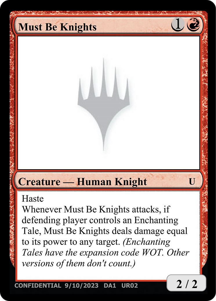 Image of Must Be Knights (UNK-UR02A) - Unknown Event