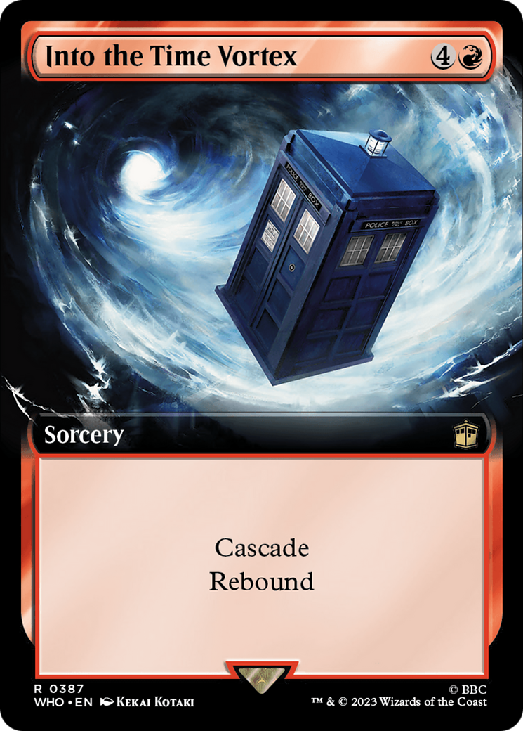 Image of Into the Time Vortex (Extended Art) (WHO-387) - Doctor Who: (Extended Art) Foil
