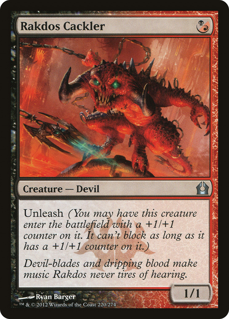 Image of Rakdos Cackler (RTR-220) - Return to Ravnica Foil