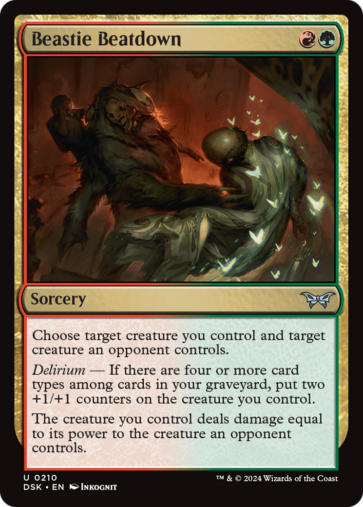 Image of Beastie Beatdown (DSK-210) - Duskmourn: House of Horror Foil