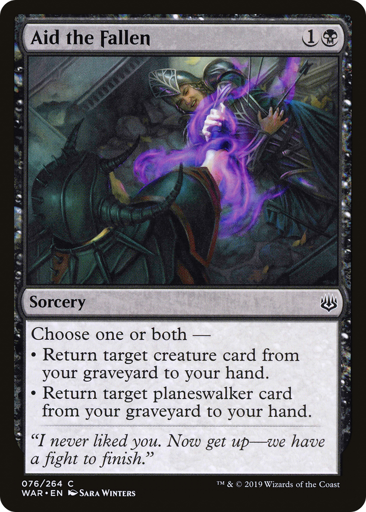 Image of Aid the Fallen (WAR-076) - War of the Spark