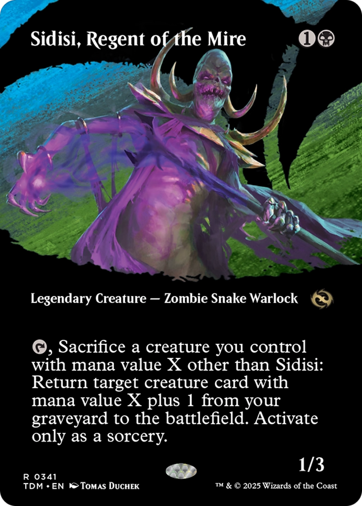 Image of Sidisi, Regent of the Mire (Borderless) (TDM-341) - Tarkir: Dragonstorm: (Showcase) (Borderless)
