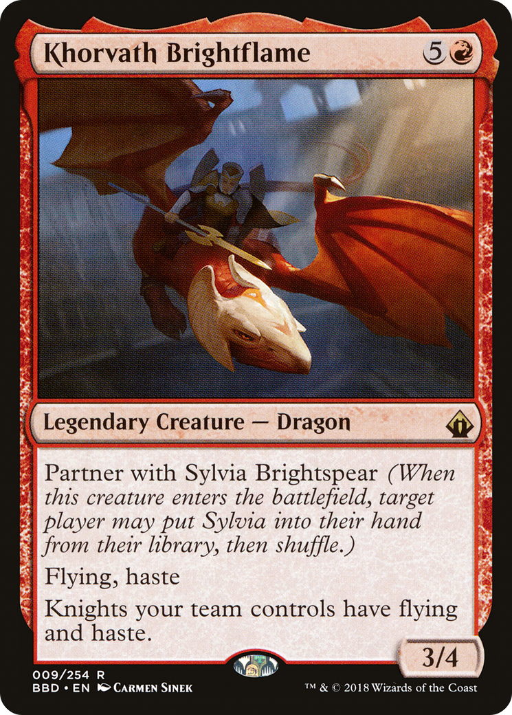 Image of Khorvath Brightflame (BBD-009) - Battlebond Foil
