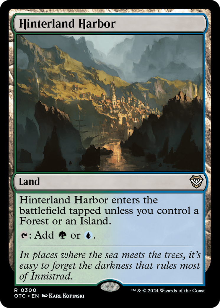 Image of Hinterland Harbor (OTC-300) - Outlaws of Thunder Junction Commander
