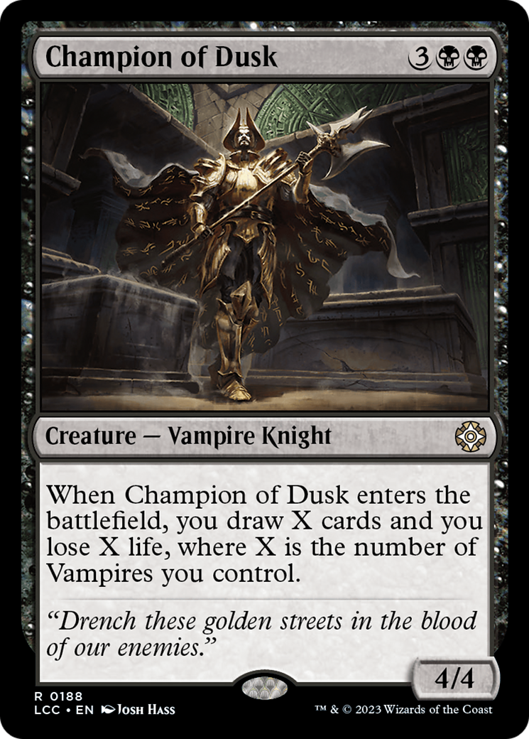 Image of Champion of Dusk (LCC-188) - The Lost Caverns of Ixalan Commander