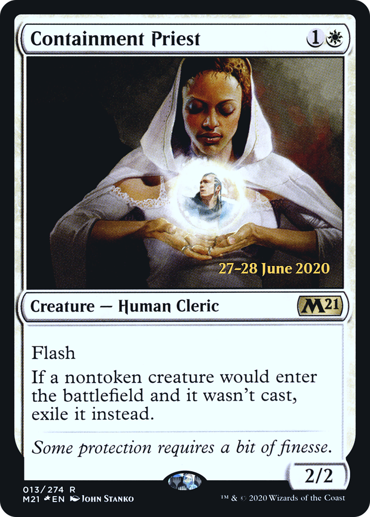 Image of Containment Priest (PRE-013) - Core Set 2021 Promos Foil