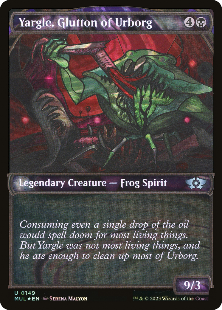 Image of Yargle, Glutton of Urborg (Halo Foil) (MUL-149) - Multiverse Legends: (Showcase) Foil