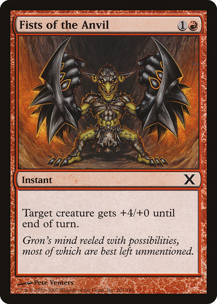 Image of Fists of the Anvil (10E-201) - Tenth Edition Foil