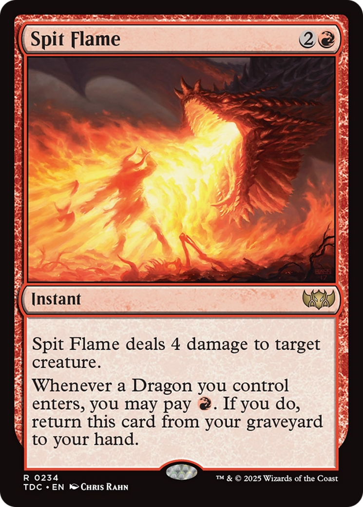 Image of Spit Flame (TDC-234) - Commander: Tarkir: Dragonstorm