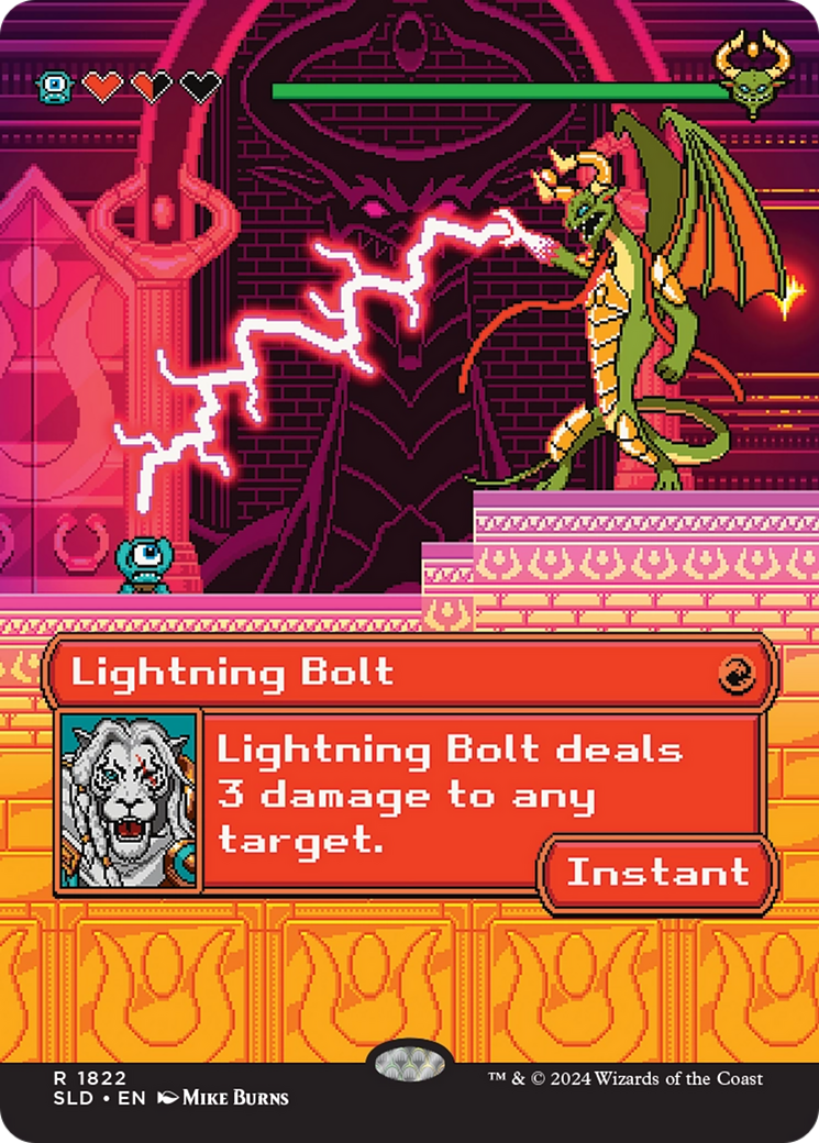 Image of Lightning Bolt (1822) (SLD-1822) - Secret Lair Drop (Borderless)