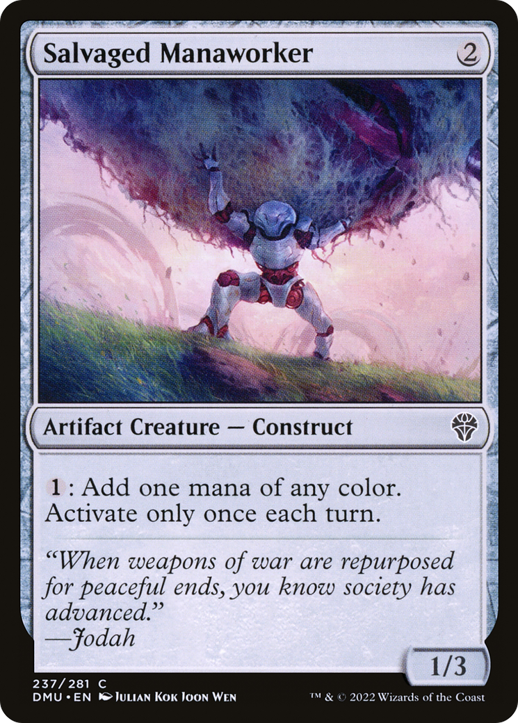 Image of Salvaged Manaworker (DMU-237) - Dominaria United Foil