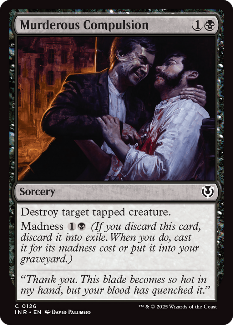 Image of Murderous Compulsion (INR-126) - Innistrad Remastered Foil