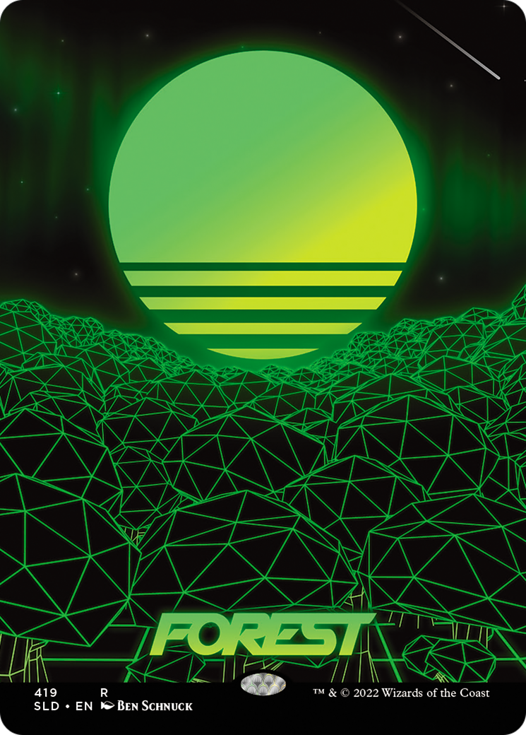 Image of Forest (419) (SLD-419) - Secret Lair Drop (Borderless) Foil