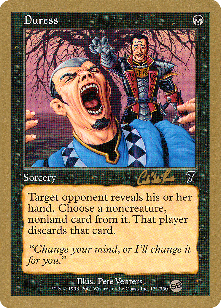 Image of Duress - 2002 Carlos Romao (7ED) (SB) (WCD-) - World Championship Decks 2002