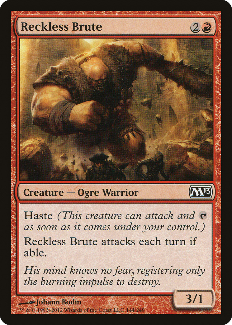 Image of Reckless Brute (M13-144) - Magic 2013 Foil