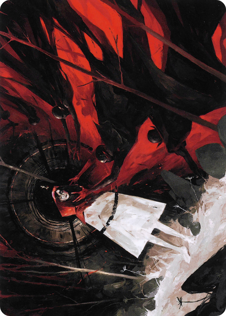 Image of Curse of Hospitality // Curse of Hospitality (AVOW-041) - Crimson Vow Art Series (Borderless) Foil