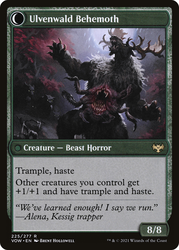 Image of Ulvenwald Oddity (VOW-225) - Innistrad: Crimson Vow: (Double Faced Transform) Foil