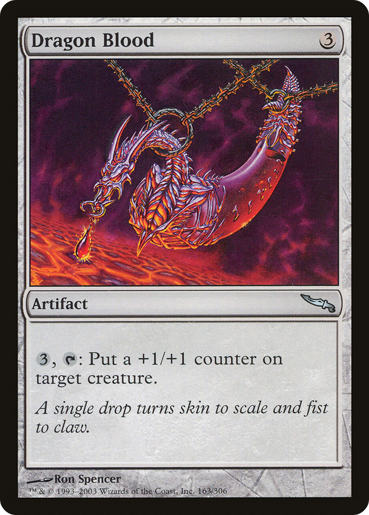 Image of Dragon Blood (MRD-163) - Mirrodin Foil